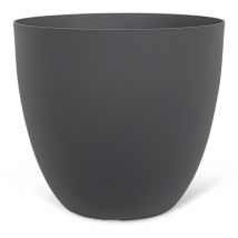 Pot de fleurs - GARDEN ID - Phoenix Anthracite - 38 x 34 cm - 100% Recyclé et Recyclable - Résistant au Gel et UV - Pour Extérieur