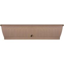 Jardiniere - GARDEN ID Terraflor - Taupe 80 cm - Solidité - Réserve d'eau - Recyclé & 100% recyclable - Volume pour plantes.