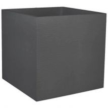 Bac a fleurs Carré 50 cm - EDA - Graphit - 57 L - 49,5 x 49,5 x H. 49,5 cm - Gris Anthracite