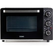 Mini four électrique DOMO DO807GO - 20 L - noir - chaleur haut et bas - minuterie 120 min - 1300W