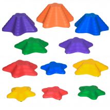 Outsunny Stapelspielzeug, Flusssteine, Balance-Steine für Kinder, Trittsteine, bis 80 kg, rutschfest  Aosom.de