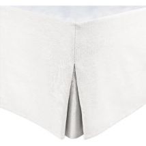 Cache sommier - HOME LINGE PASSION - 160 x 200 cm + 30 cm - Blanc