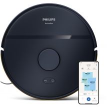 Aspirateur robot laveur avec station - PHILIPS - XU2000/15 - Série 2000 - 6000 Pa - = 66 dB - Bleu nuit