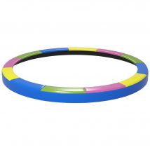 SPORTNOW Trampolin Randabdeckung Ø366 cm breit, Reißfest UV-resistent Federabdeckung, Wasserdicht, Trampolinzubehör Randschutz Sicherheitsnetz Ersatzteile für Gartentrampoline, Bunt   Aosom