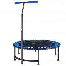 SPORTNOW Trampoline fitness régalable en acier bleu   Aosom France