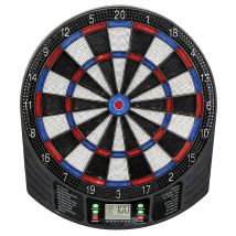 SPORTNOW Elektronische Dartscheibe Dartboard mit LCD-Anzeigen 6 Softdarts 18 Spiele 159 Varianten Dartautomat Dartscheibe Set Für bis zu 8 Spieler   Aosom