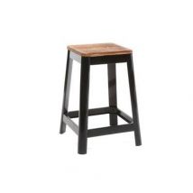 Miliboo - Tabouret De Bar Industriel Noir 65 Cm Nick - L43xp43xh65