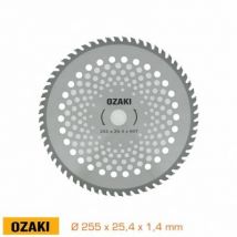 Ozaki - Lame 60 Dents À Pointes Carbure - Ø255 X 25,4 X 1,4mm