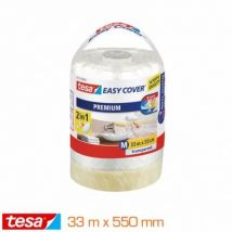 Tesa - Easy Cover 2 En 1 : Adhésif + Bâche De Protection - 33 M X 550 Mm