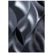 Studio Deco - Mia - Tapis À Vagues Abstrait - Noir 120 X 170 Cm