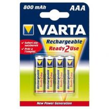 Varta - Lot De 4 Piles Alcaline Type Hr03 1.2 Volts Rechargeables - Varta - 56703101404
