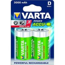 Varta - Lot De 2 Piles Alcaline Type Hr20 1.2 Volts Rechargeables - Varta - 56720101402