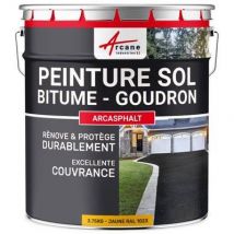 Arcane Industries - Peinture Bitume /goudron /enrobé - Arcasphalt-15 Kg (jusqu'à 30 M² En 2 Couches) Tuile