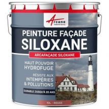 Arcane Industries - Peinture Façade Siloxane - Arcafaçade Siloxane-10 L (+ Ou - 60 M² En 1 Couche) Rouge - Ral 030 50 40