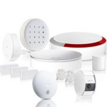 Somfy - Home Alarm Sécurité - Alarme Connectée Avec Sirène Extérieure, Caméra Intérieure, Clavier À Codes Et Détecteur De Fumée