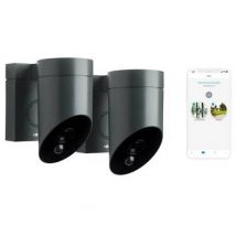 Somfy - 2 Outdoor Camera Grises - Caméras De Surveillance Extérieures Sans Fil