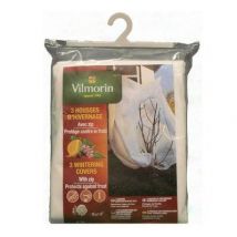 Vilmorin - Pack De 3 Housses D'hivernage Avec Zip De Fermeture - 30 G/m² - 1 X 1,60 M - Blanc