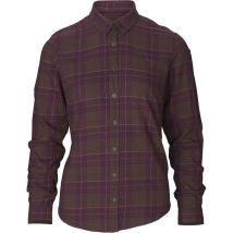 Chemise Manches Longues Femme Seeland Range - Carreaux Violet L - Vêtements de Chasse - Chasseur.com