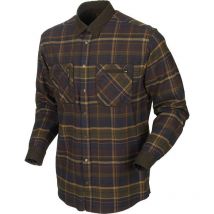 Chemise Manches Longues Homme Harkila Pajala - Carreaux Marron S - Vêtements de Chasse - Chasseur.com