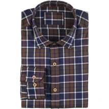 Chemise Manches Longues Homme Ligne Verney-carron Mery - Marron/bleu L - Vêtements de Chasse - Chasseur.com