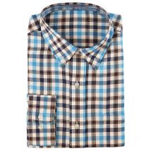 Chemises Manches Longues Homme Somlys 512 - Carreaux Bleu 40 - Vêtements de Chasse - Chasseur.com