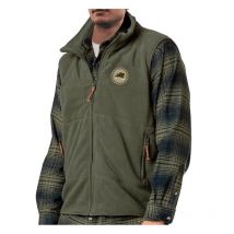 Gilet Sans Manche Homme Bartavel Flam Solitaire Micropolaire - Kaki Xxl - Vêtements de Chasse - Chasseur.com