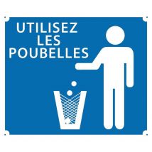 Panneau Signalisation Europ Arm Utilisez Les Poubelles Plastique Alvéolé - Aménagement du Territoire - Chasseur.com