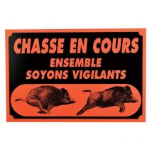 Panneau Signalisation Januel Plastique Alvéolé Chasse En Cours - A L'unité - Aménagement du Territoire - Chasseur.com