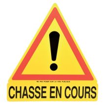 Panneau Signalisation Triangulaire Januel Chasse En Cours Panneau Triangulaire - A L'unité - Aménagement du Territoire - Chasseur.com