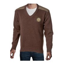 Pull Homme Bartavel P61 Bécasse Col V - Chocolat Xxl - Vêtements de Chasse - Chasseur.com