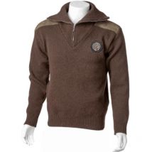 Pull Homme Bartavel P62 Lièvre Camionneur - Chocolat L - Vêtements de Chasse - Chasseur.com