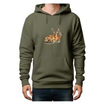 Sweat Homme Bartavel Sanglier/cerf/chevreuil - Kaki Xxl - Vêtements de Chasse - Chasseur.com