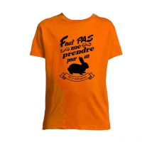 Tee Shirt Junior Bartavel Lapin 6 Semaines - Orange 4 Ans - Vêtements de Chasse - Chasseur.com