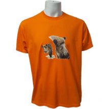 Tee Shirt Manches Courtes Homme Bartavel 2 Sangliers - Orange L - Vêtements de Chasse - Chasseur.com