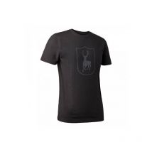 Tee Shirt Manches Courtes Homme Deerhunter Logo - Noir M - Vêtements de Chasse - Chasseur.com