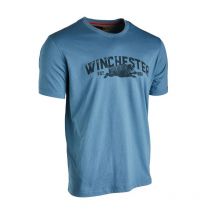 Tee Shirt Manches Courtes Winchester Vermont - Bleu Xxl - Vêtements de Chasse - Chasseur.com