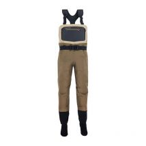 Ademend Waadpak Met Kousen Grundéns Boundary Stockingfoot Wader Stone/otter Boundawadermdt