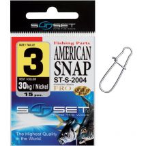 Agrafe Mer Sunset American Snap St-s-2004 - Par 15 No4 - Pêcheur.com