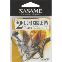 Ami Sasame Light Circle Black Nickel Hook F401-1/0