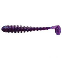 Amostra Flexível Crazy Fish Vibro Worm 4" - 10cm - Pack De 5 Vibroworm4-98d