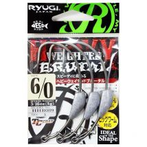 Anzuelo Texano Ryugi Heavy Weighted Brutal - Paquete De 3 Hhb089-7/0