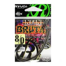 Anzuelo Texano Ryugi Infini Brutal - Paquete De 3 Hib094-8/0
