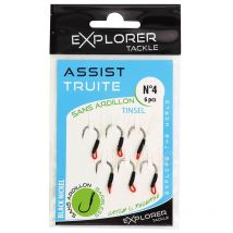 Assit Hook Explorer Tackle Assist Truite Tinsel Sans Ardillon Exatrsat6
