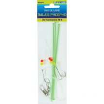 Bas De Ligne Flashmer Balais H X 3 - Phospho - No4 - Pêcheur.com