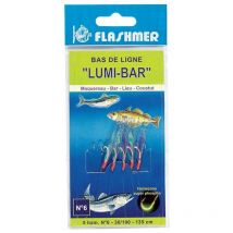 Bas De Ligne Flashmer Lumi-bar No1/0 - Pour Pêche en Mer - Pêcheur.com