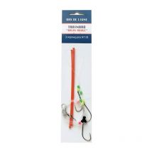 Bas De Ligne Flashmer Traînard Balais No2 - 2 Hameçons