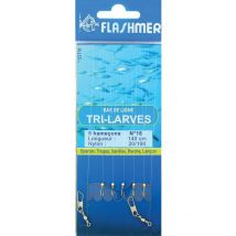 Bas De Ligne Flashmer Tri-larves No18