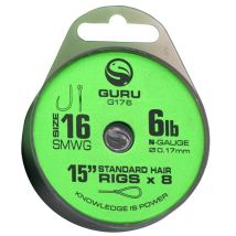 Bas De Ligne Guru Smwg Standard Hair 15" No10 - 19/100 - Pour Pêche au Coup - Pêcheur.com
