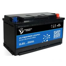 Batteria Litio Ultimatron Lifepo4 Smart Bms 12.8v 150ah Uls-12v-150