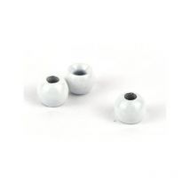 Bead - White Textreme Brass Beads - White Tepbbw-24